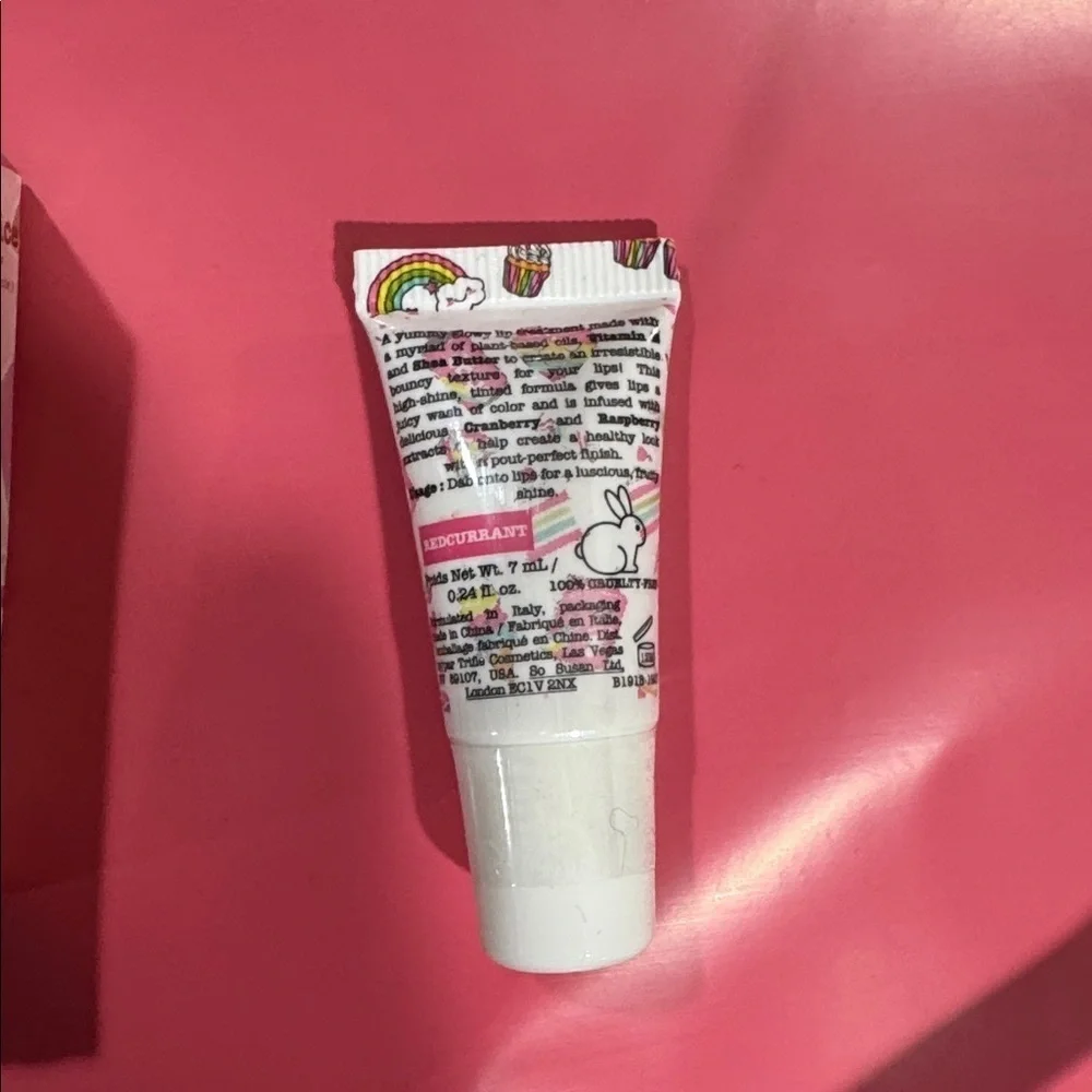 Jelly Juice tint lip glow gloss NEW vegan Trifle cosmetics redcurrant sealed